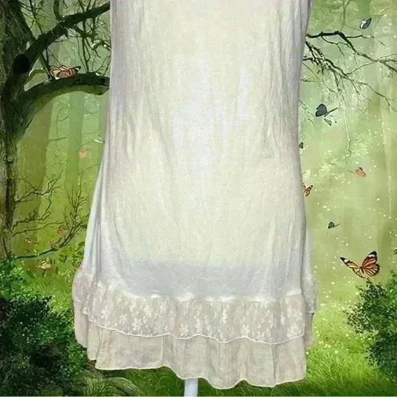 Boho Brand New With Tags Beige Mini Dress - Picture 3 of 8